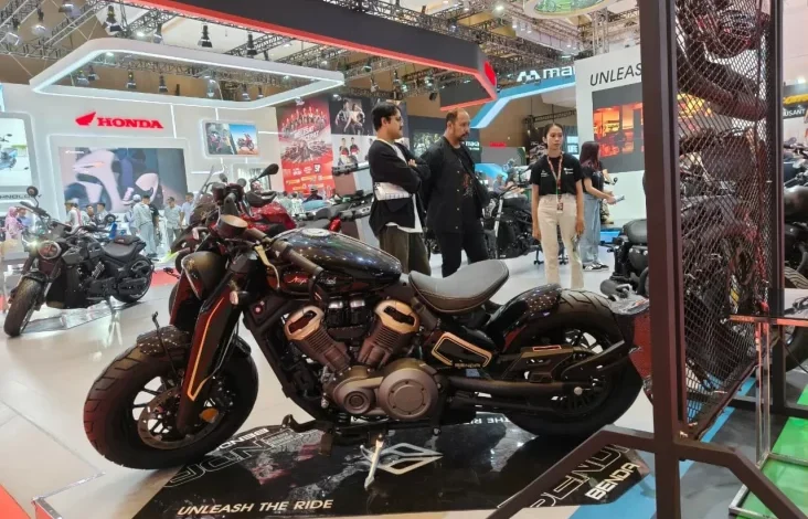 Benelli Pamer Motor 250cc V-Twin ala Harley-Davidson di area area IIMS 2025