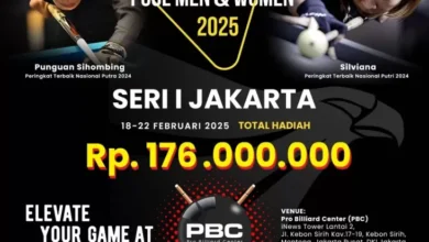 Gelar Pool Men & Women Series 2025: POBSI Siap Cetak Bintang Baru Biliar Tanah Air