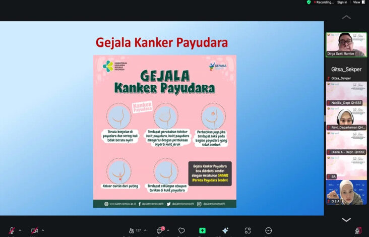 Hari Kanker Sedunia, Brantas Abipraya Sosialisasikan Deteksi Dini Lewat Webinar