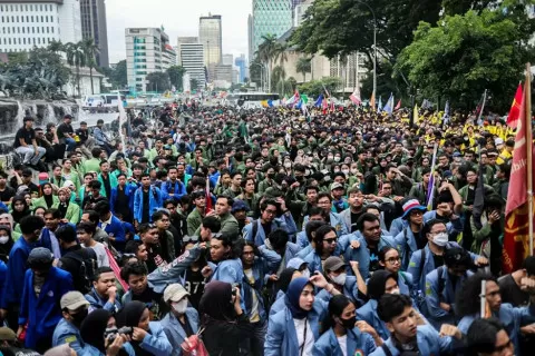 Hal ini 13 Tuntutan Aliansi BEM SI pada Demo Indonesia Gelap Besok