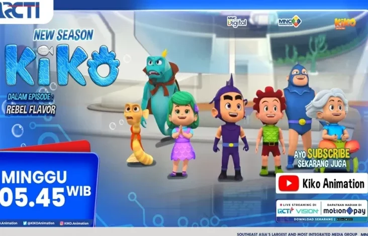 Kiko Season 4 Eps Rebel Flavor, Hari Mingguan 23 Feb 2025 Jam 05.45 Awal Hari pada RCTI – Petualangan Baru pada area Pusat Daerah Perkotaan Asri Masa Depan