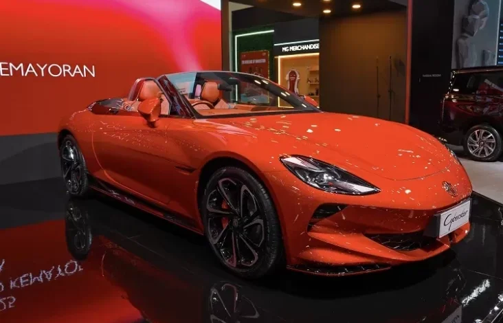 MG Cyberster, Roadster EV Futuristis Kembali Menunjukkan Memukau dalam pada IIMS 2025
