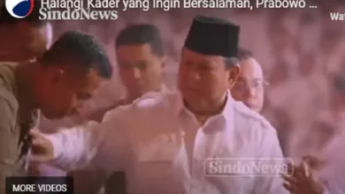 Momen Presiden Prabowo Tegur Paspampres yang dimaksud Menghalangi Kader pada waktu Ingin Bersalaman