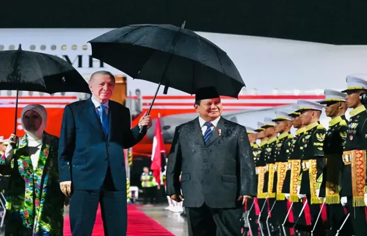 Prabowo Gelar Upacara Kenegaraan Sambut Presiden Erdogan dalam area Istana Bogor