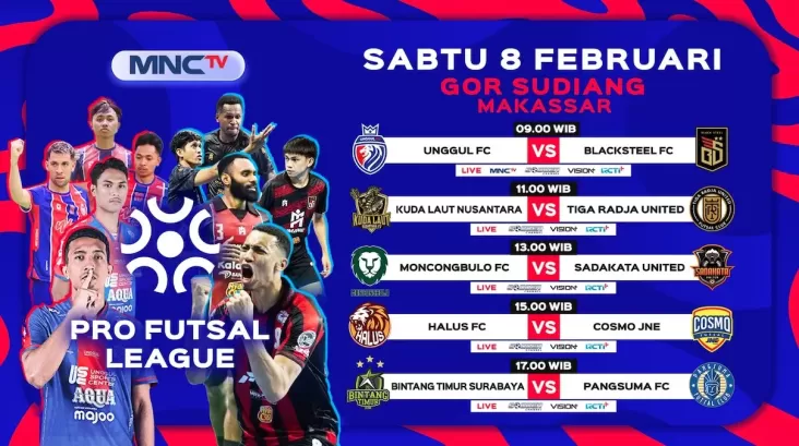 Pro Futsal League 2025: Saksikan Super Big Match antara Unggul FC Malang vs Blacksteel FC Papua dalam di MNCTV