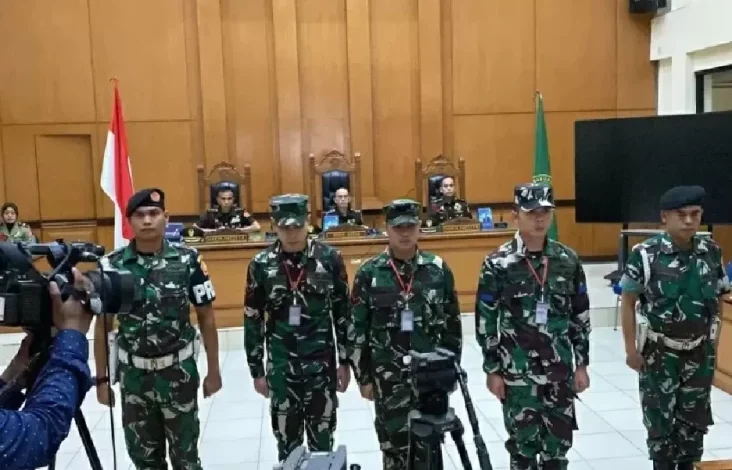 3 Anggota TNI AL Terdakwa Penembakan Bos Rental Divonis Hari Hal ini
