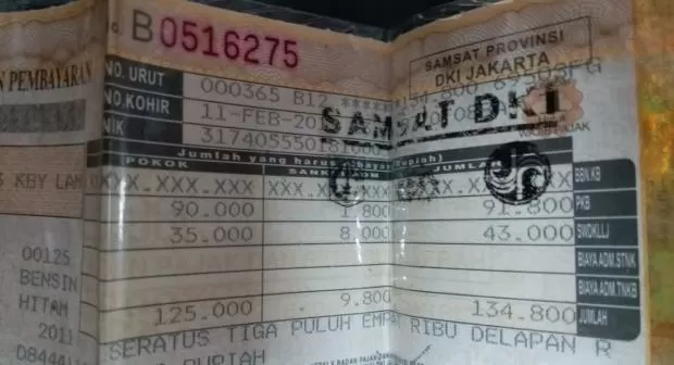 Biaya Ganti Warna Motor pada STNK juga BPKB 2025