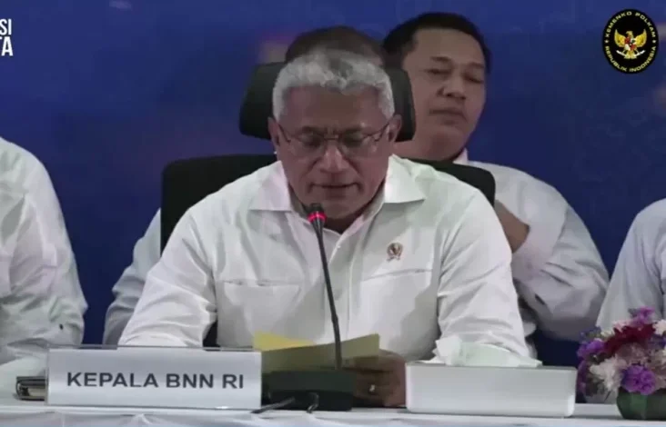 BNN Sita 1,2 Ton Narkoba Senilai Rp1 Ribu Miliar kemudian 7 Mobil Mewah