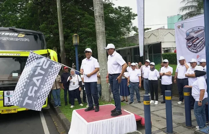 Dukung Mudik Gratis Bersama BUMN, BGR Logistik Berangkatkan Berbagai Anggota