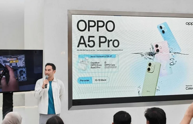 Durabilitas Oppo A5 Pro Dibongkar Habis, Tahan Air, Debu, lalu Guncangan?