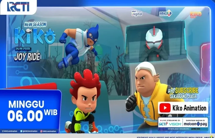 KIKO 4 Eps. JOY RIDE Tayang di RCTI, Minggu, 30 Maret 2025 Jam 06.00 Awal Hari