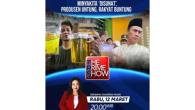 Waktu senja Ini adalah adalah The Prime Show MINYAKITA DISUNAT, PRODUSEN UNTUNG, RAKYAT BUNTUNG dengan Dhiandra Mugni, Hanya di tempat tempat iNews
