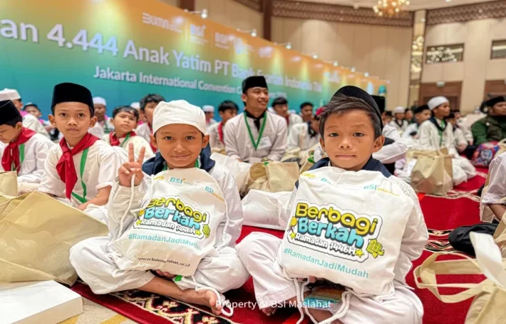 Ramadan 1446 H, BSI Beri Santunan untuk 4.444 Anak Yatim Dhuafa