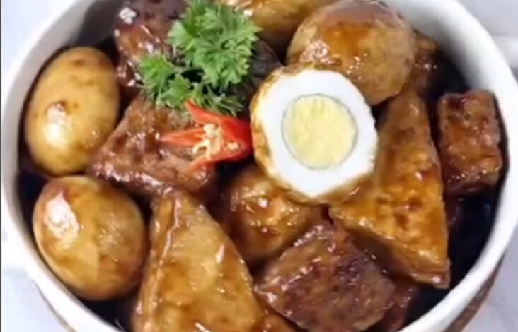 Resep Praktis Menu Sahur, Tahu Tempe Telur Masak Legit