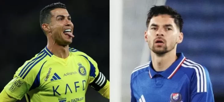 Sandy Walsh Bentrok Cristiano Ronaldo di area di Perempat Final Turnamen Champions Asia Elite