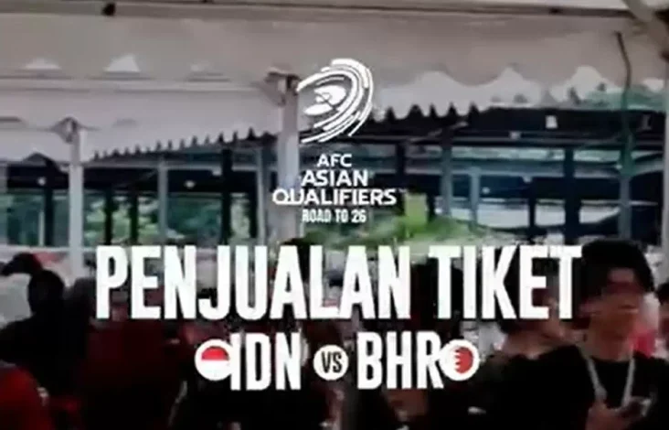 Tiket Pertarungan Timnas Indonesia vs Bahrain Resmi Dibuka 4 Maret 2025