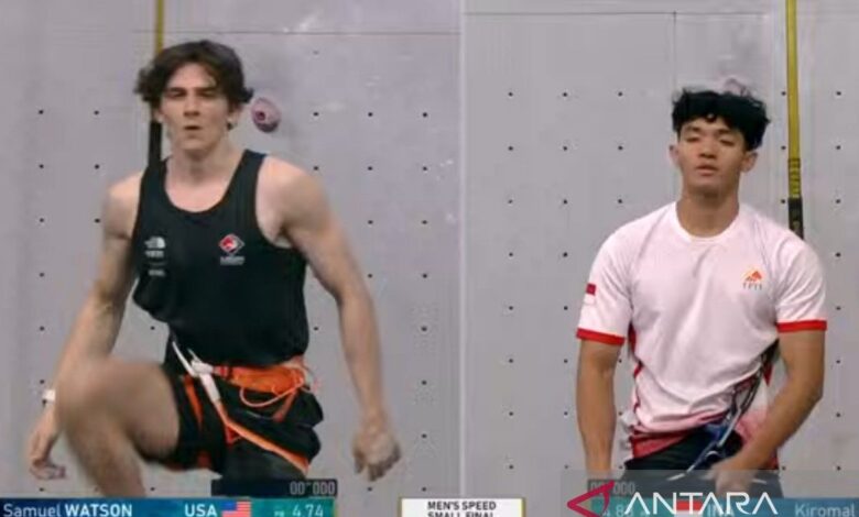 Kiromal Katibin raih perunggu di IFSC World Cup Wujiang 2025