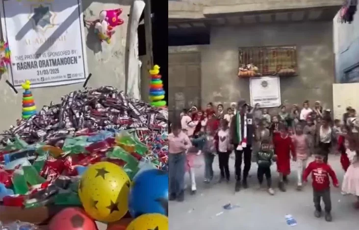 MasyaAllah.. Ragnar Oratmangoen Donasi untuk Anak-anak Daerah Daerah Gaza Palestina