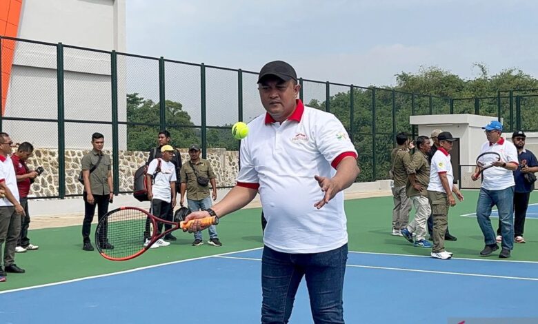 Pimpinan Daerah Bogor resmikan Lapangan Tenis Kapten Muslihat pada Pakansari