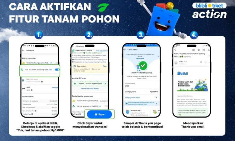 Blibli kenalkan prasarana “Tanam Pohon”, belanja sambil jaga lingkungan